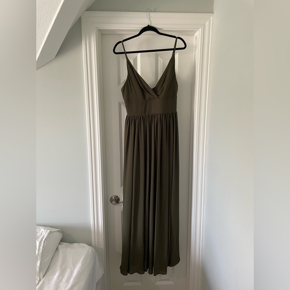Fame and Partners Olive Maxi Dress Size 12
